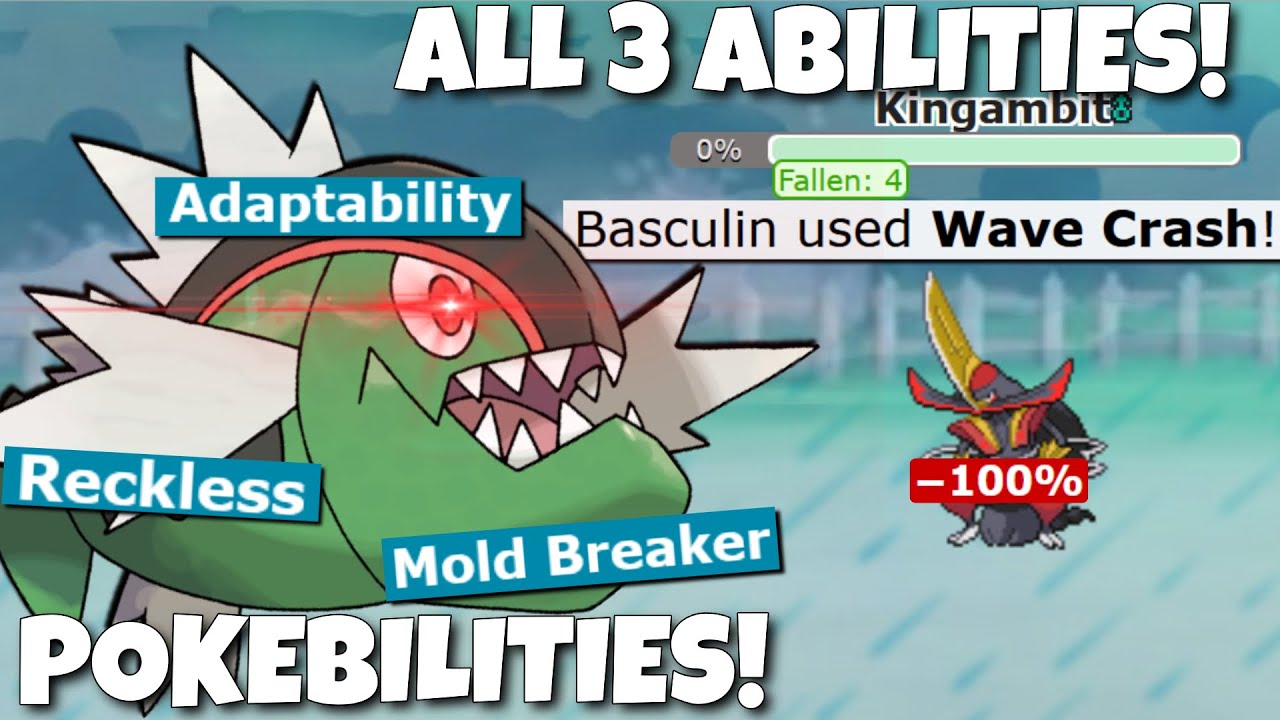 WAVE CRASH BASCULIN IS AMAZING IN POKEBILITIES! POKEMON SCARLET AND