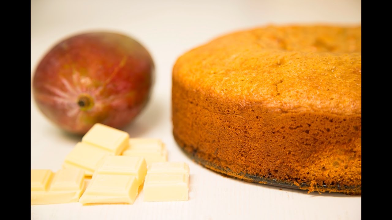 Bizcocho casero de chocolate y mango. Receta cocina 🍋🍅
