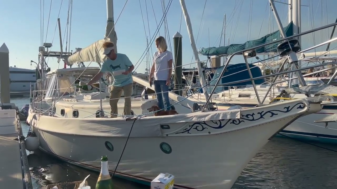 Renaming Ceremony of 44' CSY Walkover Sailboat - s/v Blue Turtle
