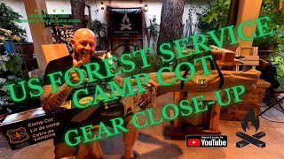 US Forest Service Camp Cot - Gear Close-up