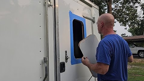 Cargo Trailer to Camper Conversion Pt1  - First Window Installation