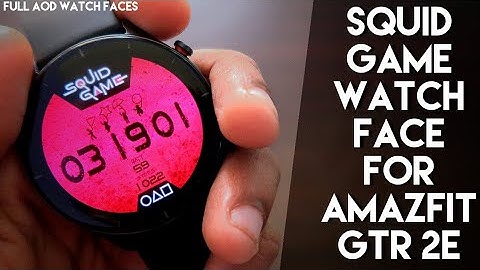 Squid Game Custom Watch Face for Amazfit Gtr 2e.(Full Aod)