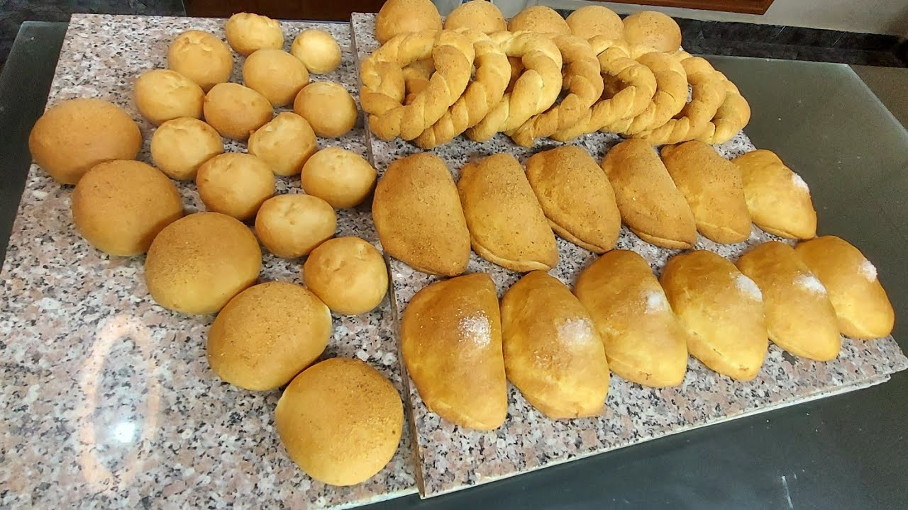 Variedades de Panes muy Ricos con una Sola masa Ecuador  (con el toque de Luis)