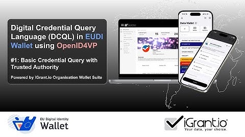 Basic credential query with DCQL and OpenID4VP using EUDI Wallet | Demo with iGrant.io