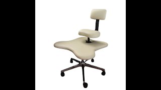 BalanceBlend Crossed Legged Kneeling Ergonomic Chair with Backrest | sithealthier.com