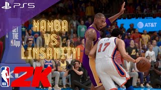 Jeremy Lin vs Kobe Bryant insane duel realistic NBA 2K highlights | 11-12 RS | PS5