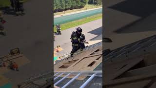 Firefighters Risk Everything During Massive City Fire #hero #firefighters #emergency #shorts #viral