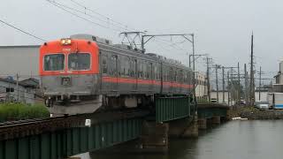 北陸鉄道浅野川線8000系[普通]通過(大野川橋梁)