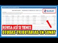 ¿Cómo saber mis deudas tributarias - SUNAT 2024?
