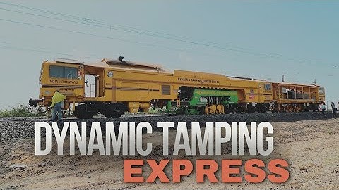 Working of dynamic tamping express | Track machine engineer #indianrailways  #trackmachineengineer