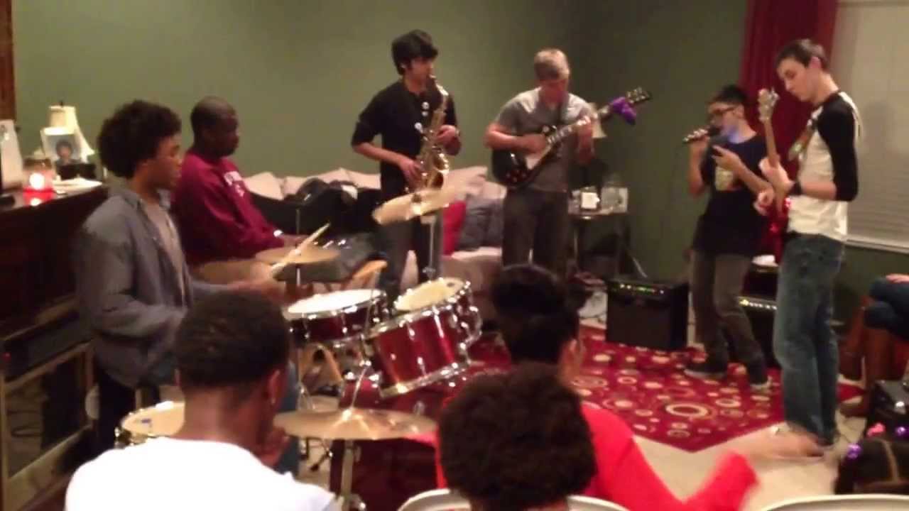 Jamahl and his friends at his 18th birthday party