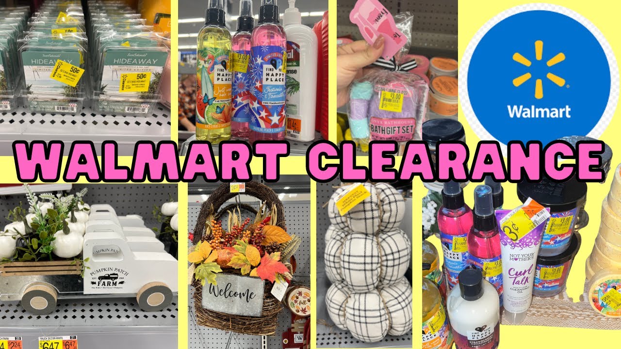 WALMART CLEARANCE STORE WALK THROUGH 0.03 CENT ITEMS & SNEAK PEEK HARVEST DECOR FINDS AT