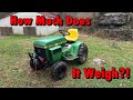 How Much Does it Weigh? JD214 Mud Mower
