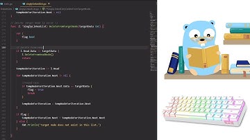 ASMR Programming - Coding Singly Linked List in Golang - No Talking