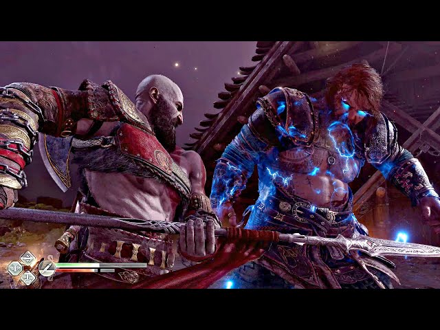 God of War 5 Ragnarok - THOR Vs Kratos Boss Fight & Death Scene (4K 60FPS)  PS5 