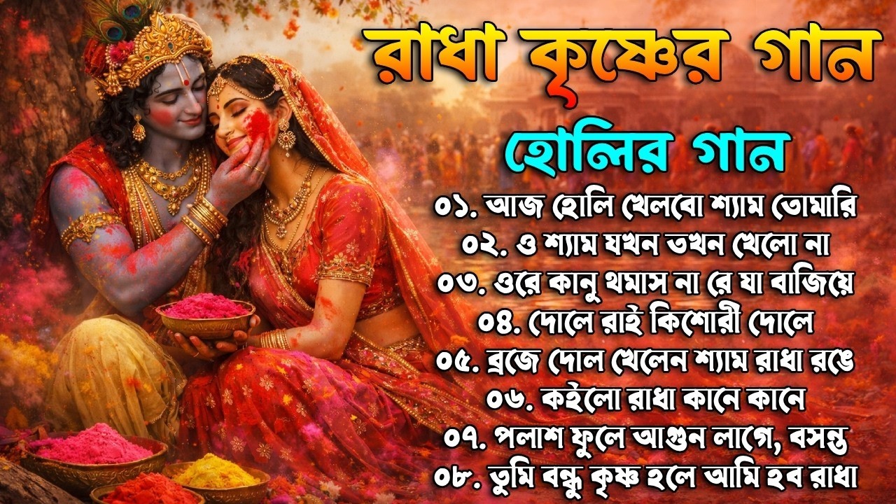হোলি স্পেশাল বাংলা গান | holi special songs | Radha Krishna Holi Song | হোলির গান | Devotional song