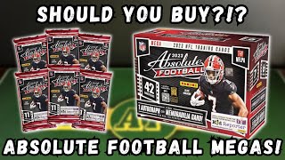 SHOULD YOU BUY?!? 2023 Panini Absolute Football Mega Box Review!