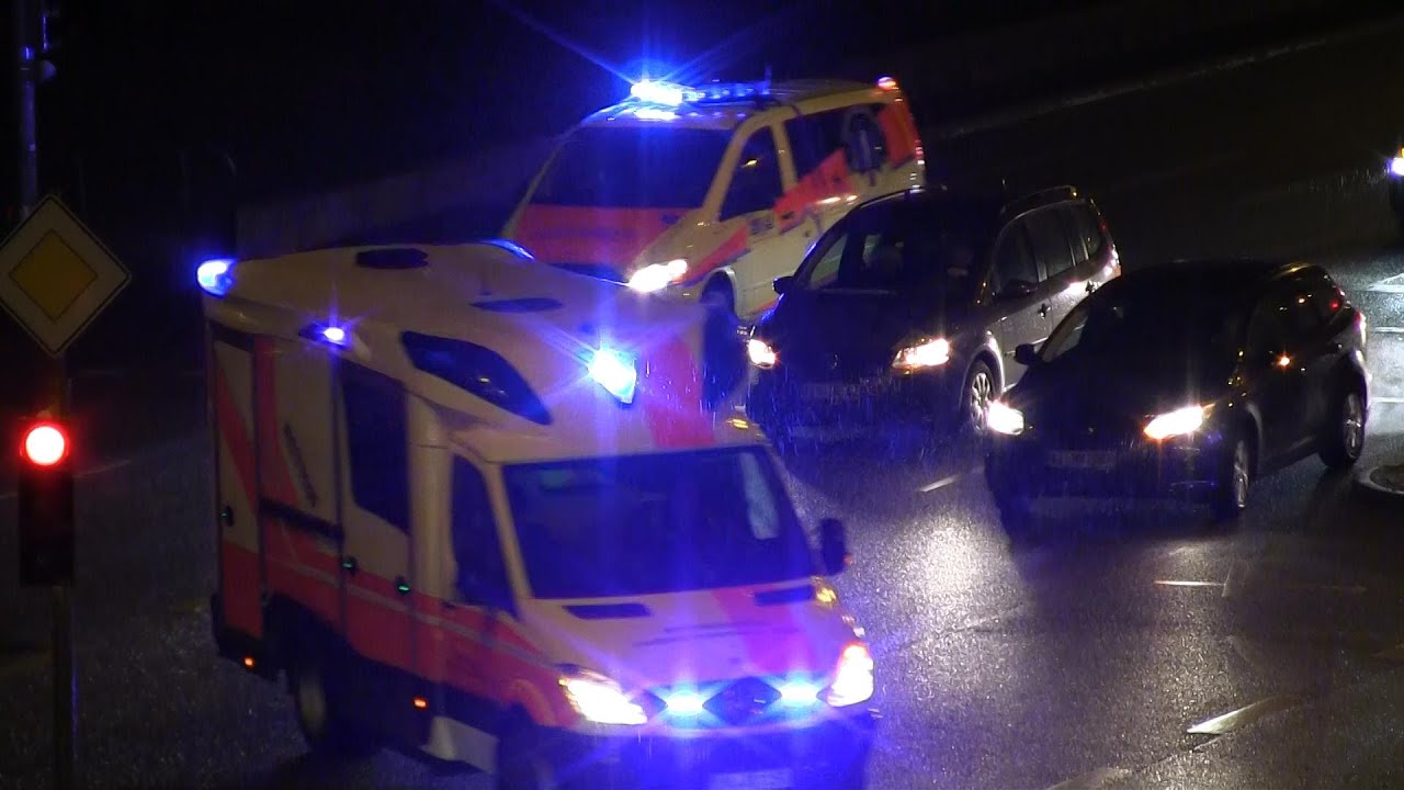 [Vector Balken] NEF Ambulanz Millich + RTW Rettung Dierhagen