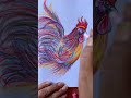 Hen and chicken drawing with colour . #drawing #art #painting #easydrawing