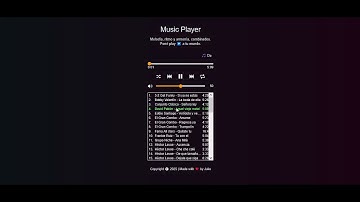 Hice mi propio 🎵 reproductor de música 🎵 (javascript, html, css), 👏👏👏.