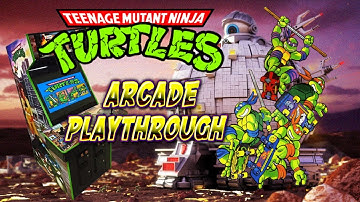 Teenage Mutant Ninja Turtles TMNT Playthrough Konami 4-players Arcade Game1080P 60FPS