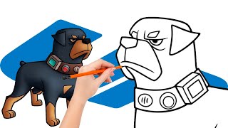 How To Draw Beta, Alphas Lieutenant - Up