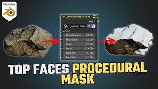 How to Add Snow, Moss, or Dust to the Top Faces of Your Objects in Blender