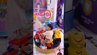 Wahana bermain motor mini kuning biru &amp; merah #trendingshorts #trending