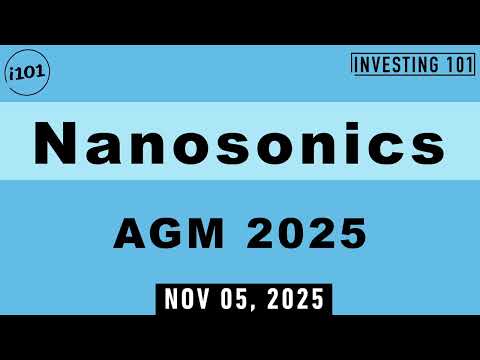 Nanosonics AGM 2025 | Nov 05, 2025
