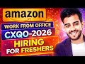 Amazon CSQO Associate hiring for Freshers /2026