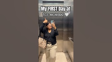 My First day at #tcs #mumbai ✨ #tata #ootd #office #tataconsultancyservices #minivlog ❤️