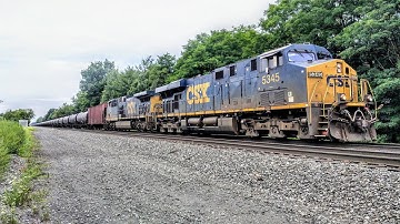 CSX Loaded Oil K160 - YN3 ES40DC Beautiful Sounding K5HL & YN3 AC4400CW #544 - Madison OH Aug 2020
