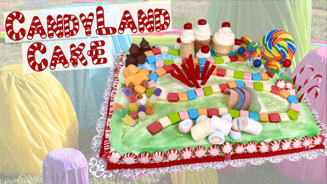 candyland sheet cake