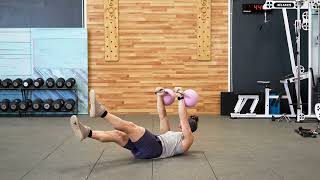 Dual Kettlebell Hollow Flutter Kick