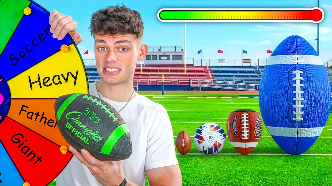 EVERY PUNT, PASS, KICK, THE WHEEL DECIDES OUR BALL