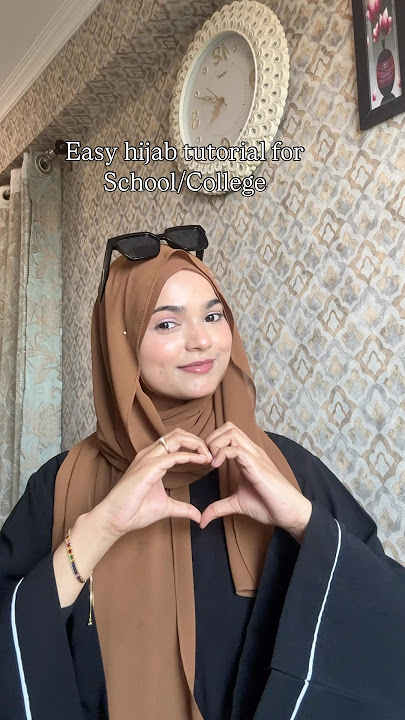 hijab tutorial for school/college #hijab #hijabtutorial #hijabinspo #youtubeshorts
