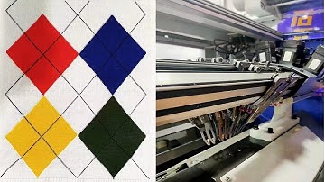 new generation flat knitting machine #flatKnitting #intarsia #motorYarnCarrier  nixiaochao@gmail.com