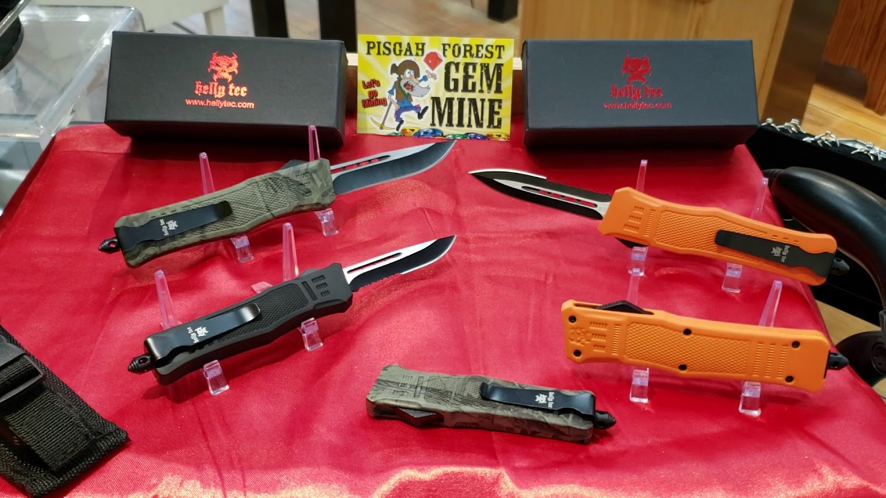 HellyTec OTF Knives At Pisgah Forest Gem Mine In Hendersonville NC hellytec-otf-knives-at-pisgah-forest-gem-mine-in-hendersonville-nc