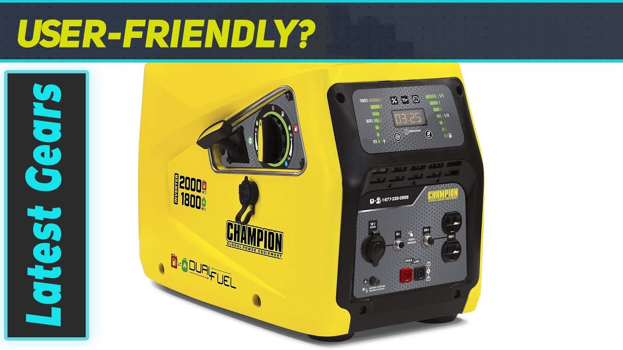 Champion 2000-Watt Dual-Fuel Inverter Generator - Best for Campers and Emergencies