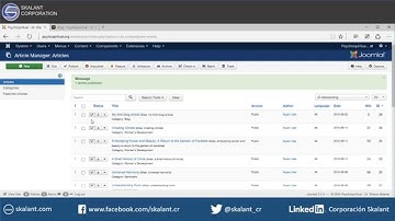 Joomla 3 Tutorial   Managing Content using articles.