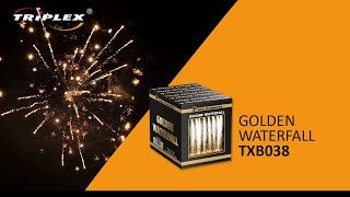 FAJERWERKI TXB038 16S 1'' BATERIA GOLDEN WATERFALL F2 TRIPLEX FIREWORKS