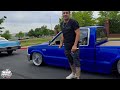 Bagged mazda b2200 on dayton wire wheels called lunch money