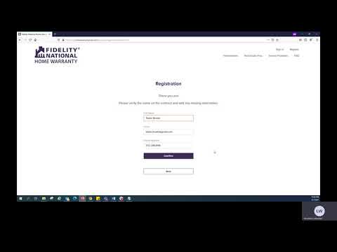 Homeowner Registration Demo with Property Address