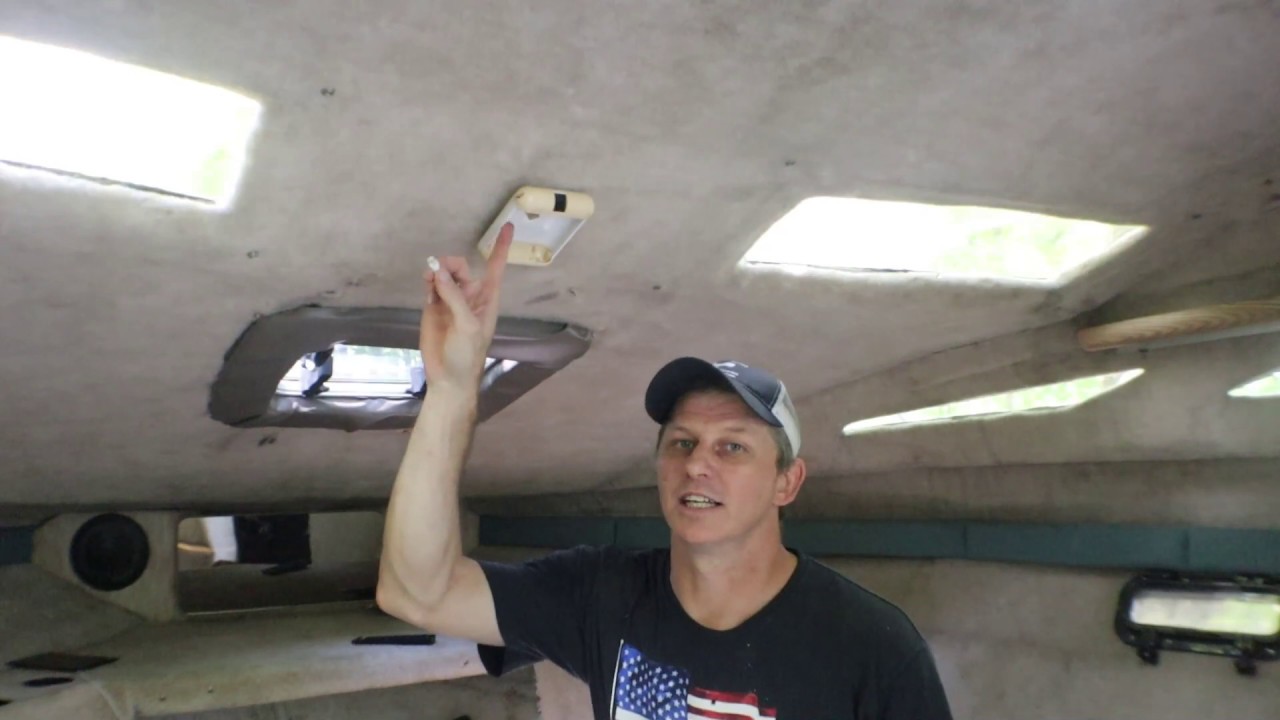 More creative ways to cover holes and LED cabin lights on the Bayliner