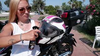 Buğu Önleyi̇ci̇ Su Kaydirici Kask Vi̇zör İçi̇n....