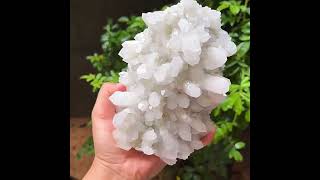 Video preview: Colourless Platy Quartz with Calcite — Fujian, China | Natural Mineral Specimen