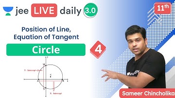 JEE: Circle L4 | Equation of Tangent | Unacademy JEE | IIT JEE Maths | Sameer Chincholikar