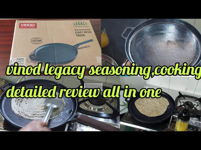 Vinod Legacy Pre - Seasoned Cast Iron Dosa Tawa - 28 cm