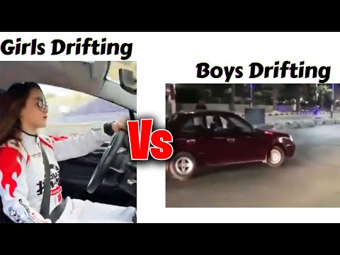 Girls Drifting Vs Boys Drifting !! Memes #viralmemes #mem