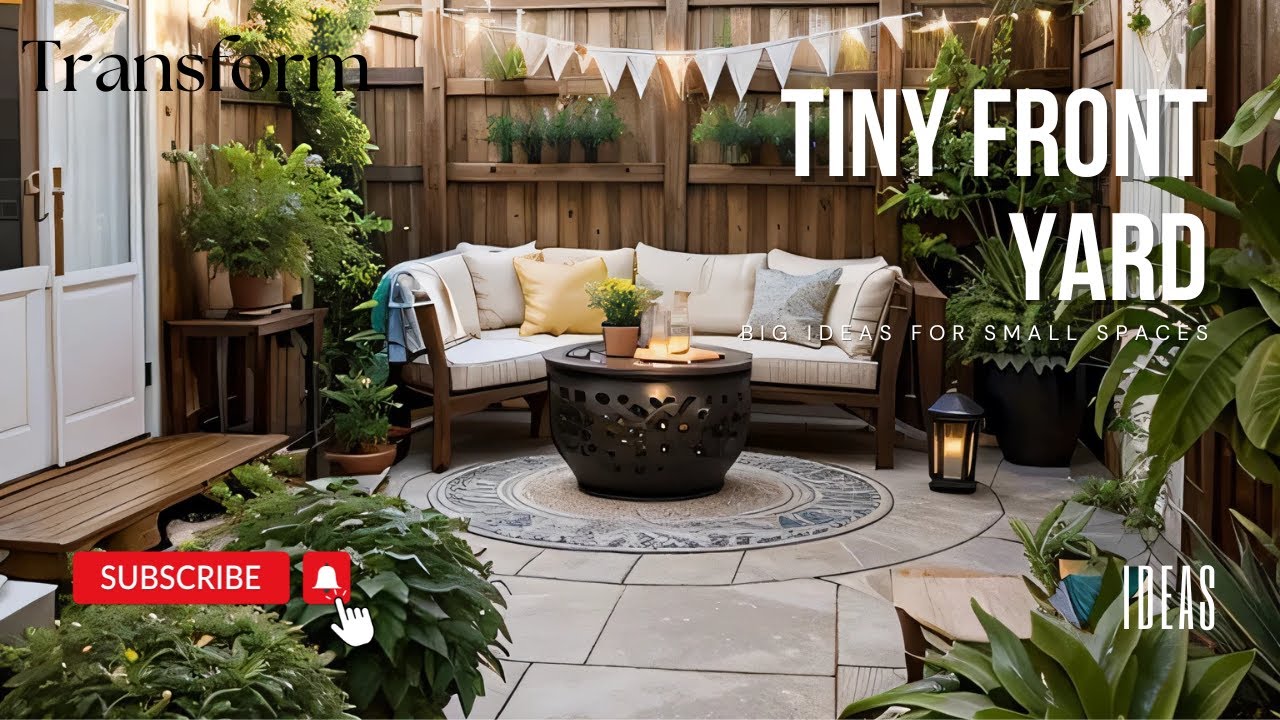 Big Ideas for Small Spaces: Transform Your Tiny Front Yard! - YouTube